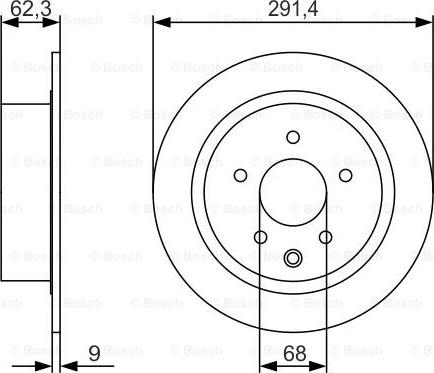 BOSCH 0 986 479 R14 - Тормозной диск unicars.by