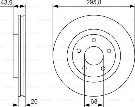 BOSCH 0 986 479 R89 - Тормозной диск unicars.by