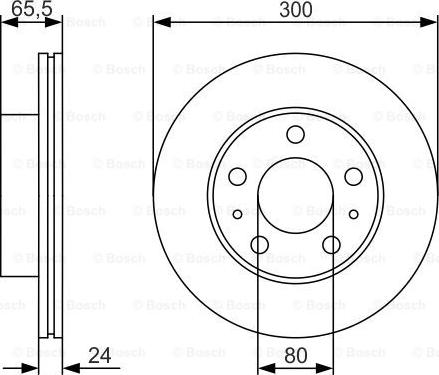 BOSCH 0 986 479 R86 - Тормозной диск unicars.by