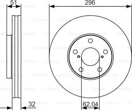 BOSCH 0 986 479 R20 - Тормозной диск unicars.by