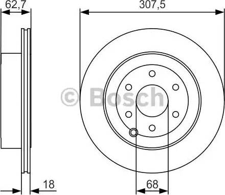 BOSCH 0 986 479 R21 - Тормозной диск unicars.by