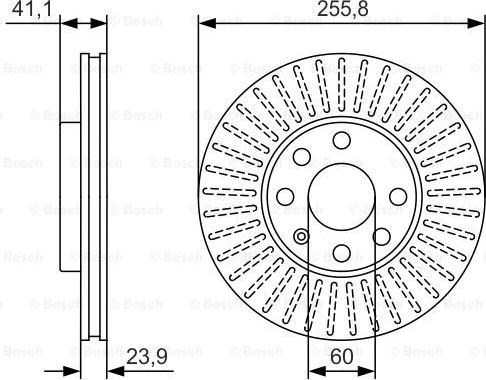 BOSCH 0 986 479 R76 - Тормозной диск unicars.by