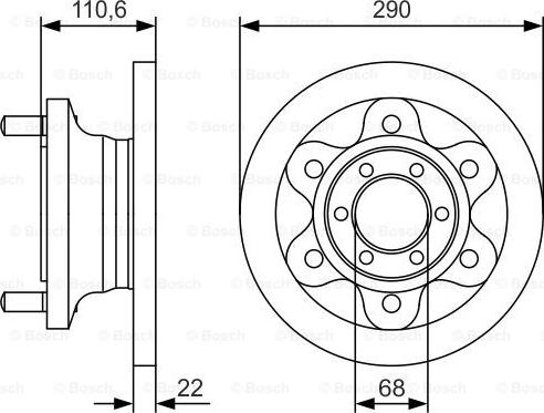 BOSCH 0 986 479 S95 - Тормозной диск unicars.by