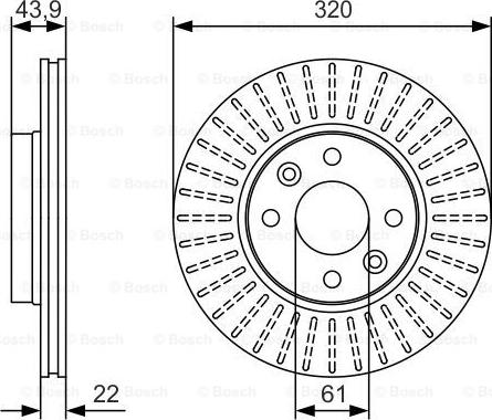 BOSCH 0 986 479 S90 - Тормозной диск unicars.by