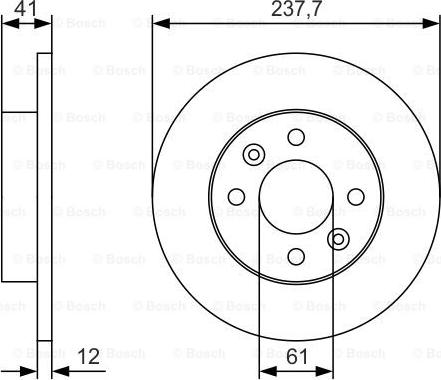 BOSCH 0 986 479 S45 - Тормозной диск unicars.by