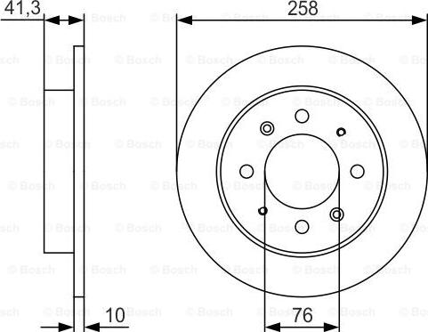 BOSCH 0 986 479 S57 - Тормозной диск unicars.by