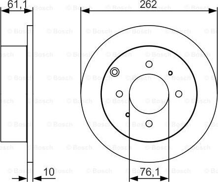 BOSCH 0 986 479 S68 - Тормозной диск unicars.by