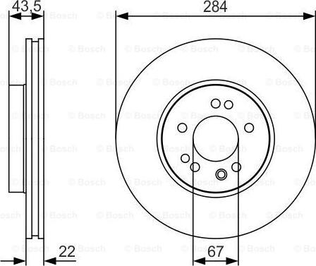 BOSCH 0 986 479 S15 - Тормозной диск unicars.by