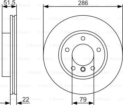 BOSCH 0 986 479 S10 - Тормозной диск unicars.by