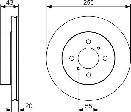 BOSCH 0 986 479 S13 - Тормозной диск unicars.by