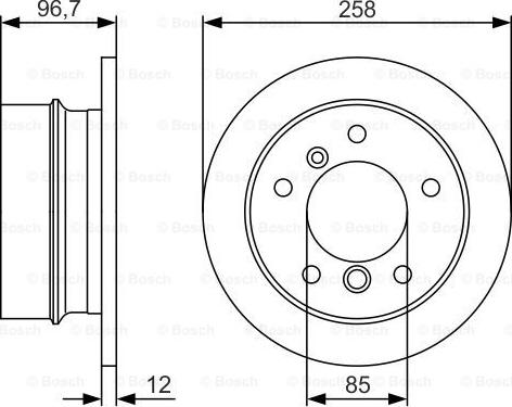 BOSCH 0 986 479 S17 - Тормозной диск unicars.by