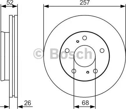 BOSCH 0 986 479 S89 - Тормозной диск unicars.by