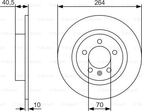 BOSCH 0 986 479 S88 - Тормозной диск unicars.by