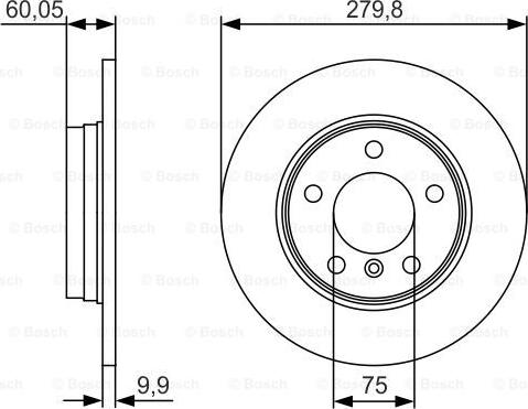 BOSCH 0 986 479 S34 - Тормозной диск unicars.by