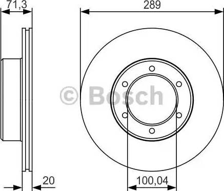 BOSCH 0 986 479 S24 - Тормозной диск unicars.by