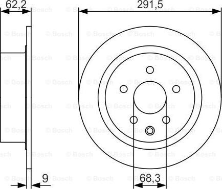 BOSCH 0 986 479 S71 - Тормозной диск unicars.by