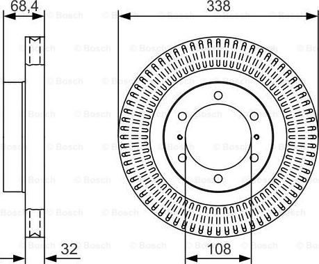 BOSCH 0 986 479 T09 - Тормозной диск unicars.by