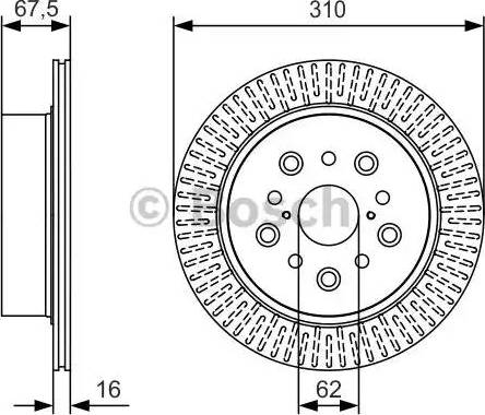 BOSCH 0 986 479 T03 - Тормозной диск unicars.by