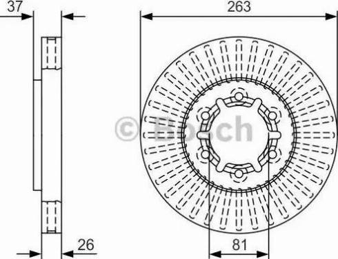 BOSCH 0 986 479 T24 - Тормозной диск unicars.by