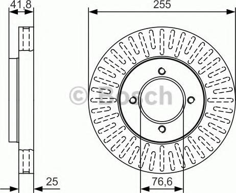 BOSCH 0 986 479 T25 - Тормозной диск unicars.by