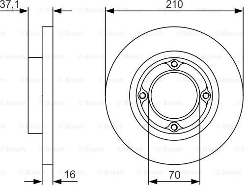 BOSCH 0 986 479 U96 - Тормозной диск unicars.by