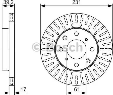 BOSCH 0 986 479 U49 - Тормозной диск unicars.by