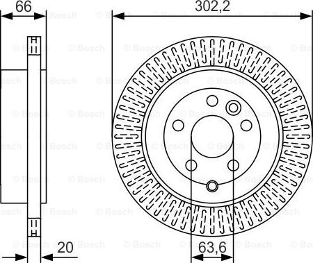 BOSCH 0 986 479 U44 - Тормозной диск unicars.by