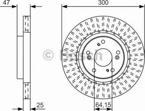 BOSCH 0 986 479 U53 - Тормозной диск unicars.by