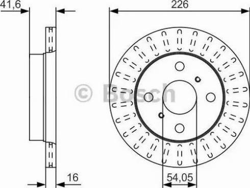 BOSCH 0 986 479 U52 - Тормозной диск unicars.by