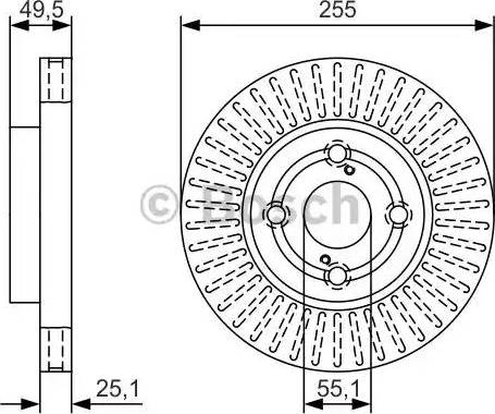 BOSCH 0 986 479 U14 - Тормозной диск unicars.by