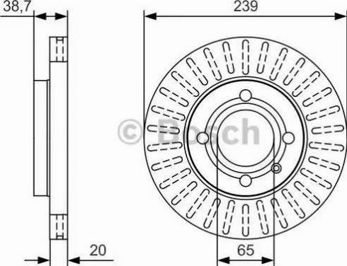 BOSCH 0 986 479 U13 - Тормозной диск unicars.by