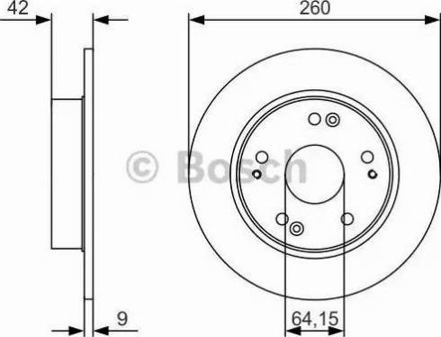 BOSCH 0 986 479 U85 - Тормозной диск unicars.by