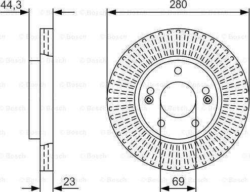 BOSCH 0 986 479 U82 - Тормозной диск unicars.by