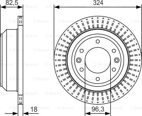 BOSCH 0 986 479 U29 - Тормозной диск unicars.by