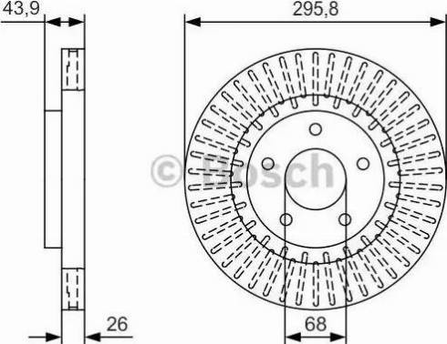 BOSCH 0 986 479 U24 - Тормозной диск unicars.by