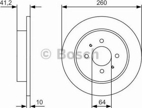 BOSCH 0 986 479 U75 - Тормозной диск unicars.by