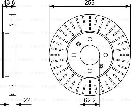 BOSCH 0 986 479 V96 - Тормозной диск unicars.by