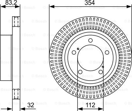 BOSCH 0 986 479 V50 - Тормозной диск unicars.by