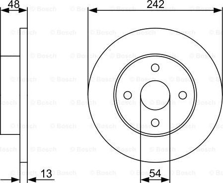 BOSCH 0 986 479 V69 - Тормозной диск unicars.by