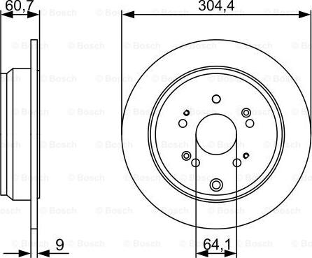 BOSCH 0 986 479 V84 - Тормозной диск unicars.by