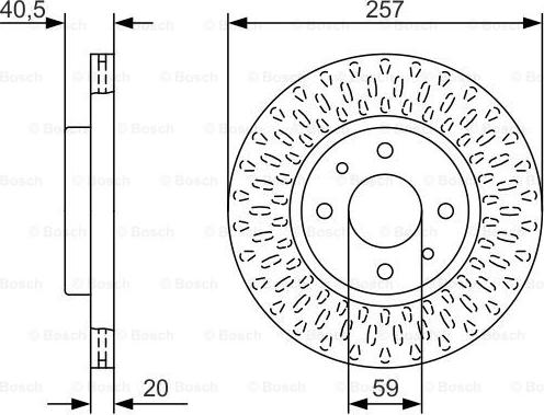 BOSCH 0 986 479 W68 - Тормозной диск unicars.by