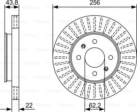 BOSCH 0 986 479 W21 - Тормозной диск unicars.by