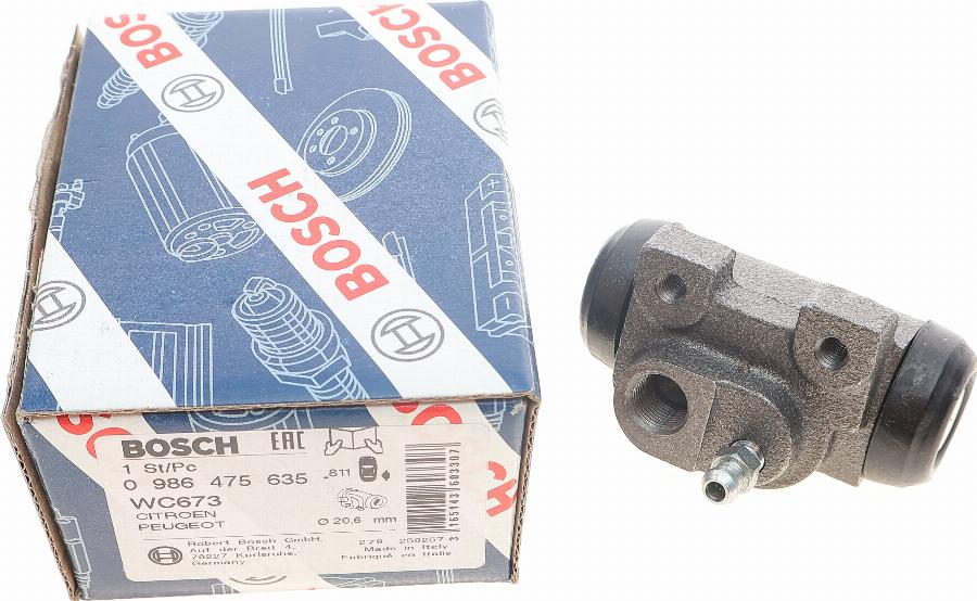 BOSCH 0 986 475 635 - Колесный тормозной цилиндр unicars.by