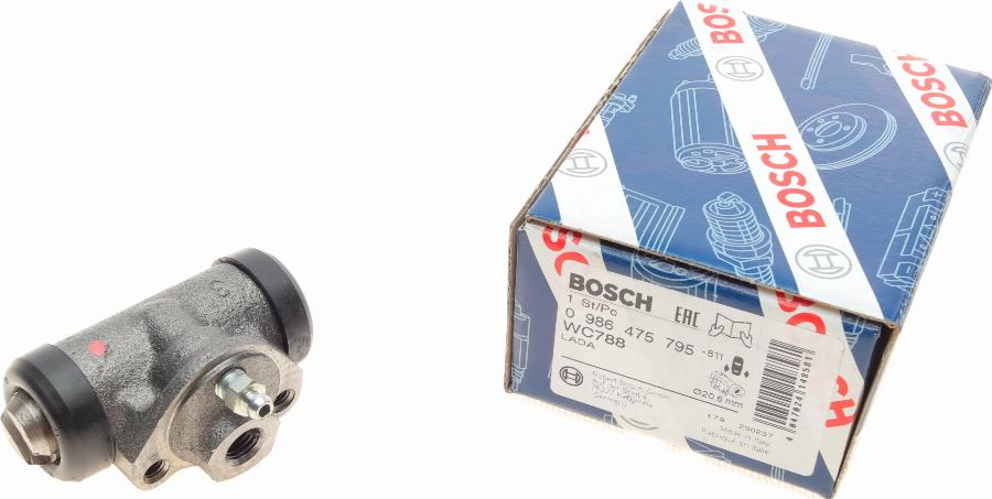 BOSCH 0 986 475 795 - Колесный тормозной цилиндр unicars.by