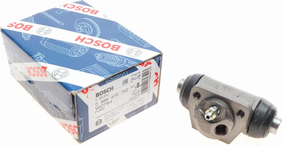 BOSCH 0 986 475 752 - Колесный тормозной цилиндр unicars.by