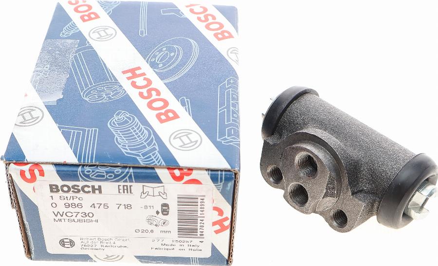 BOSCH 0 986 475 718 - Колесный тормозной цилиндр unicars.by