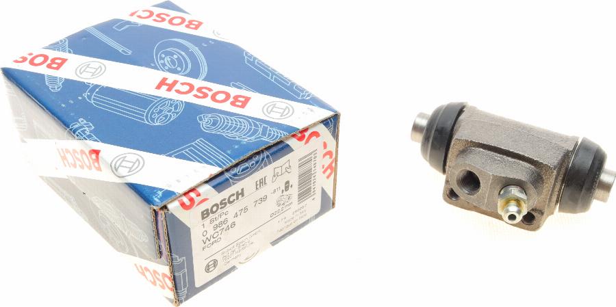 BOSCH 0 986 475 739 - Колесный тормозной цилиндр unicars.by