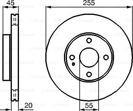 BOSCH 0 986 478 996 - Тормозной диск unicars.by