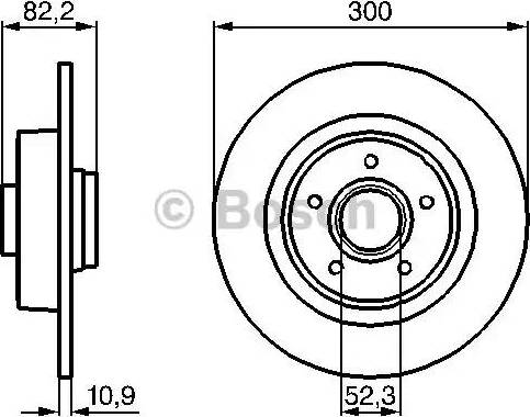 BOSCH 0 986 478 971 - Тормозной диск unicars.by