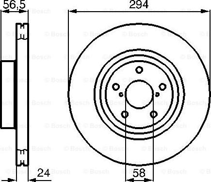 BOSCH 0 986 478 977 - Тормозной диск unicars.by